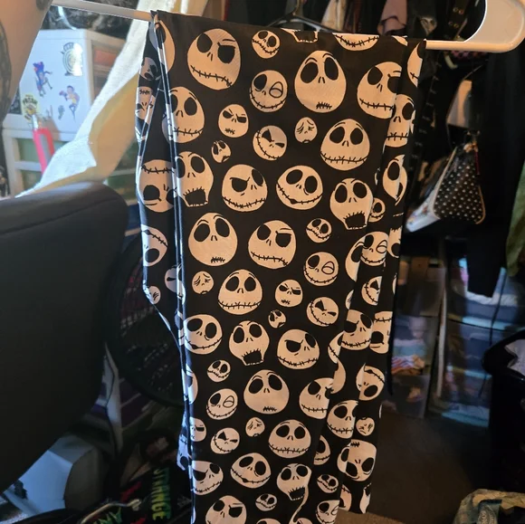 Blackmilk Nightmare Before Christmas Jack Skellington Head Leggings XL - Picture 2 of 6